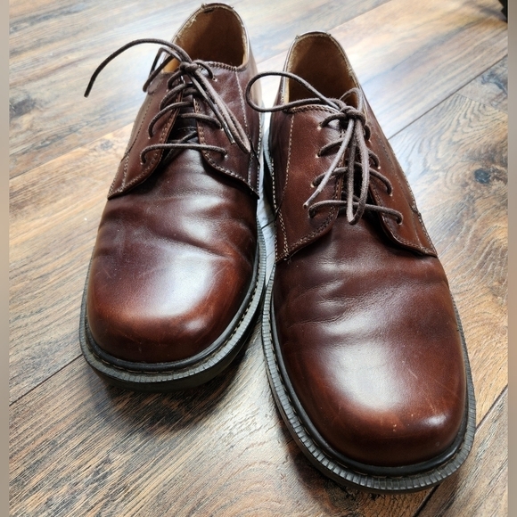 Clarks Leather Brown Mens Shoe Size 9 - Picture 4 of 8